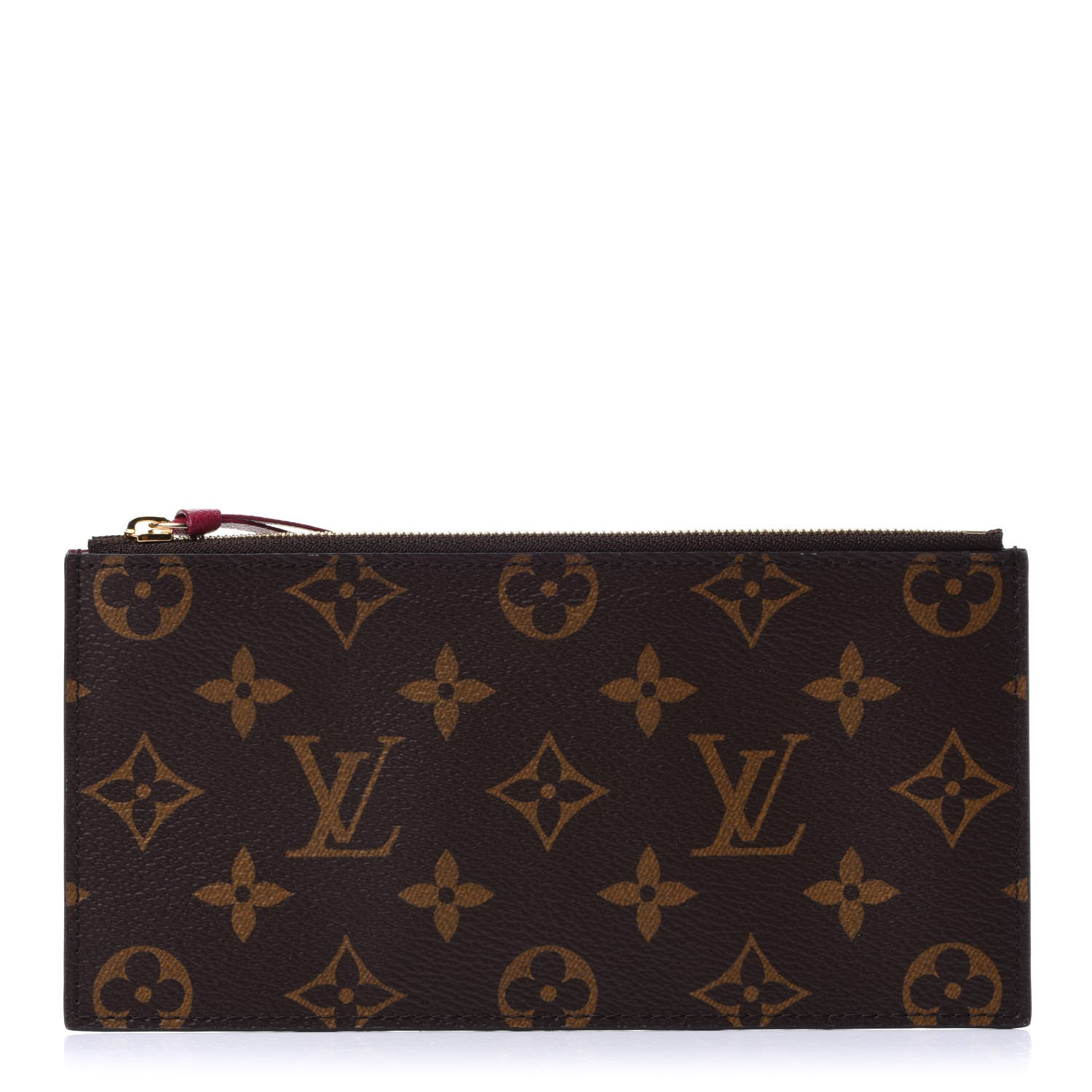 Louis Vuitton Monogram Felicie Chain Wallet Zippered Insert Fuchsia 1 of 6