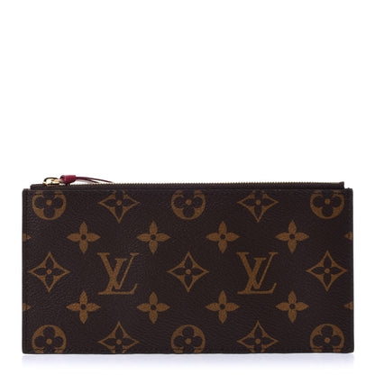 Louis Vuitton Monogram Felicie Chain Wallet Zippered Insert Fuchsia 1 of 6
