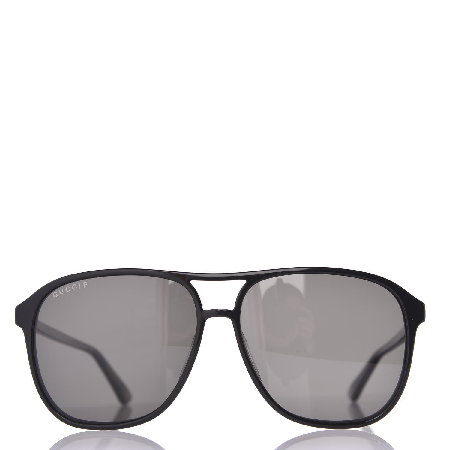 Gucci Polarized Aviator Web GG Sunglasses GG0016S Black 2 of 7