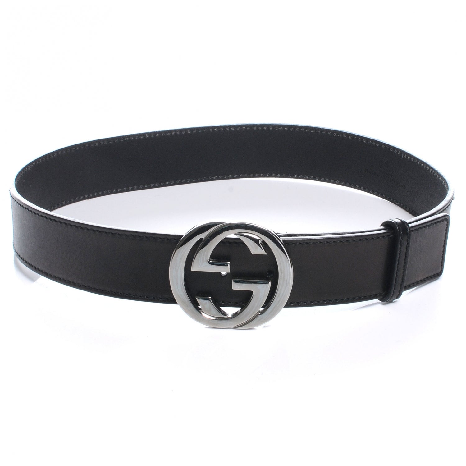 Gucci Leather GG Belt 90 32 Black 1 of 5