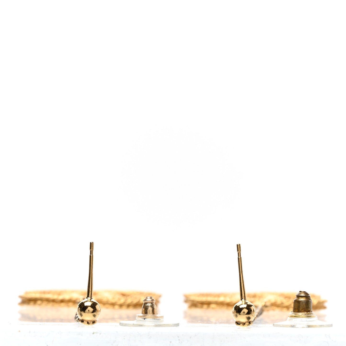 CC Drop Earrings Matte Gold