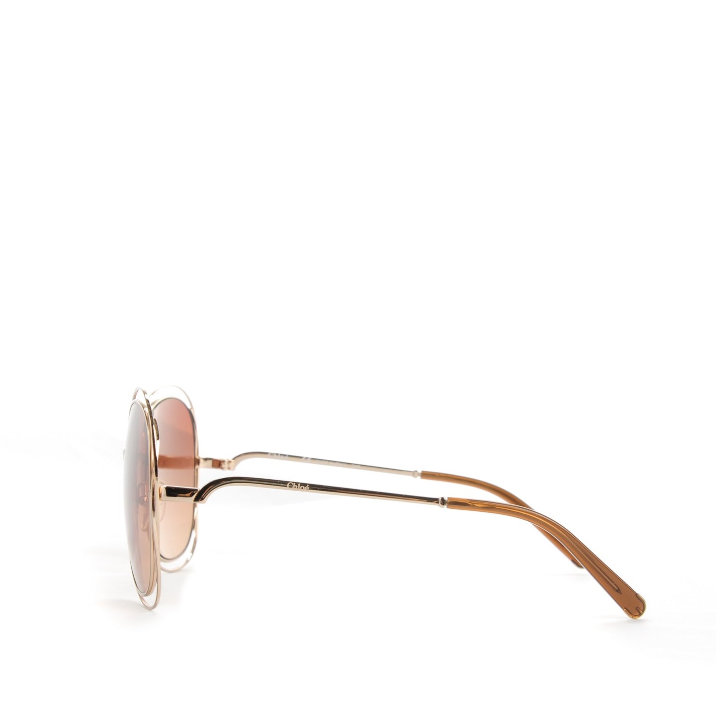 Oversize Round Carlina Sunglasses CE119S Gold