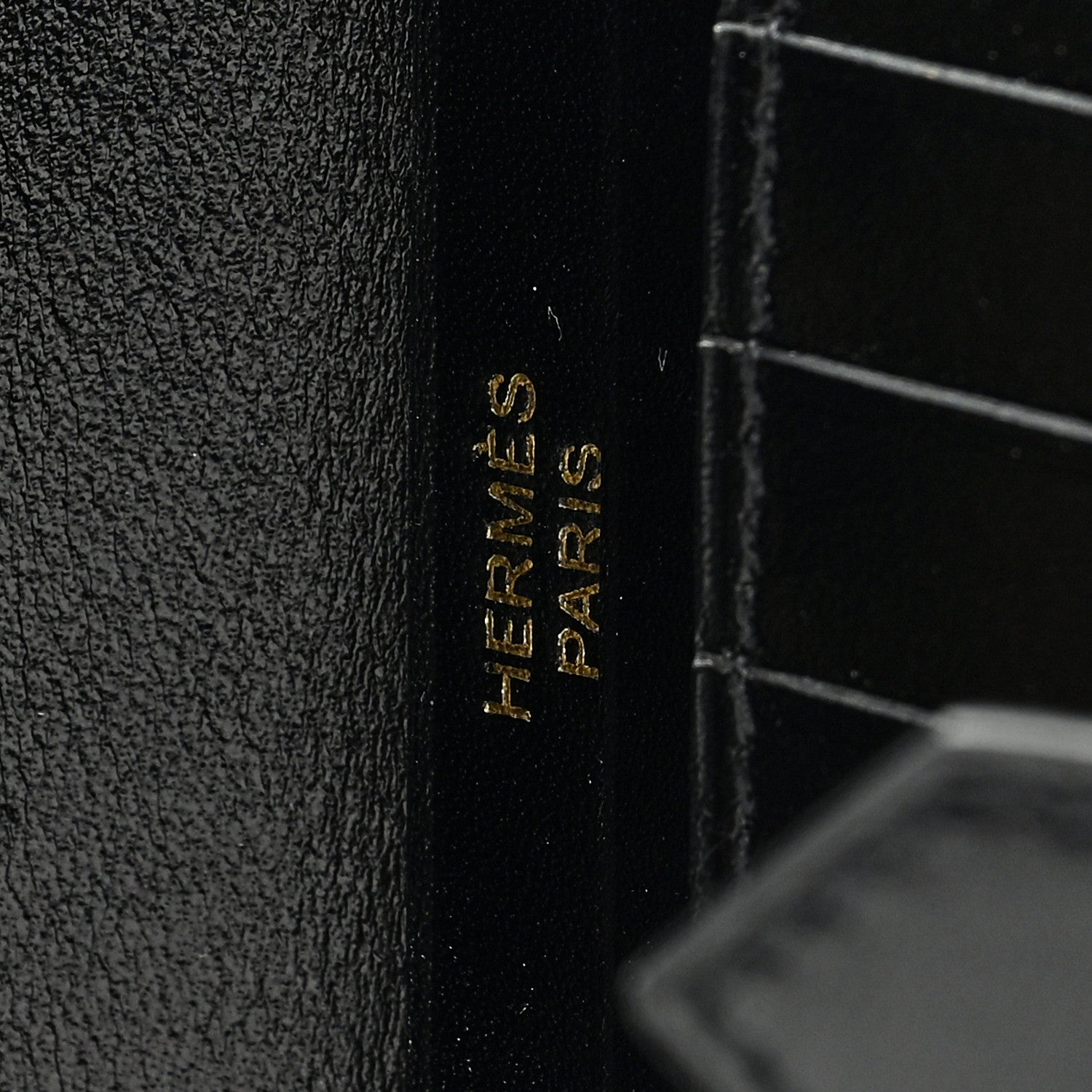Hermes Box Bearn Compact Wallet Black 6 of 6