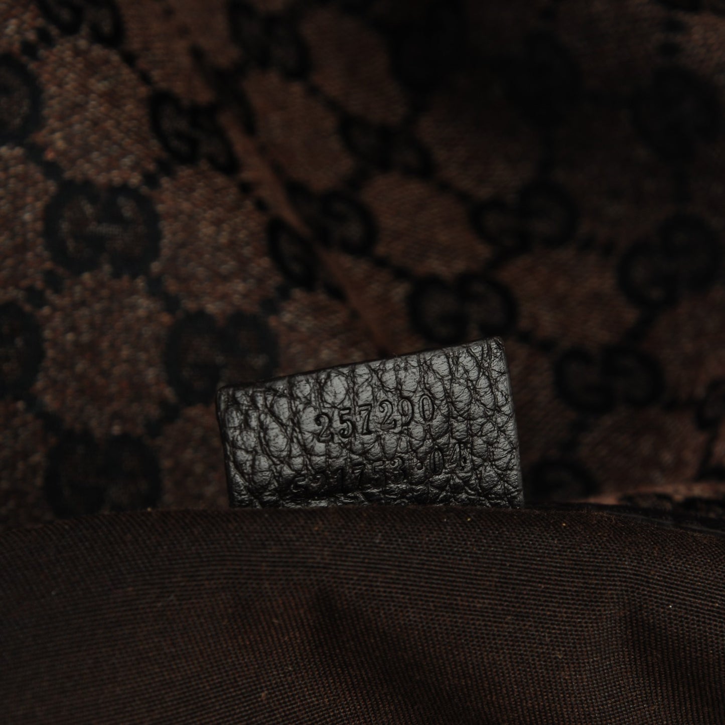 Monogram Denim Full Moon Tote Dark Brown