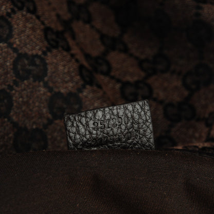 Gucci Monogram Denim Full Moon Tote Dark Brown 7 of 11