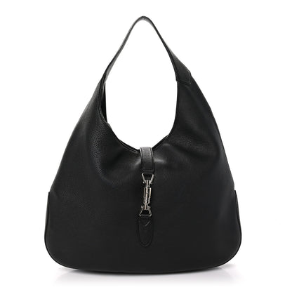 Gucci Soft Grained Calfskin Large Jackie Hobo Black 1 of 11