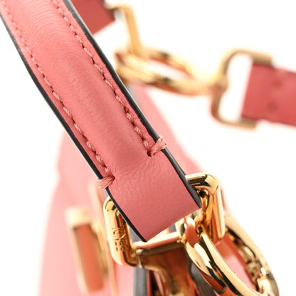 Fendi Shiny Nappa Petite Peekaboo I SEE U Satchel Rosa Pesca 11 of 12