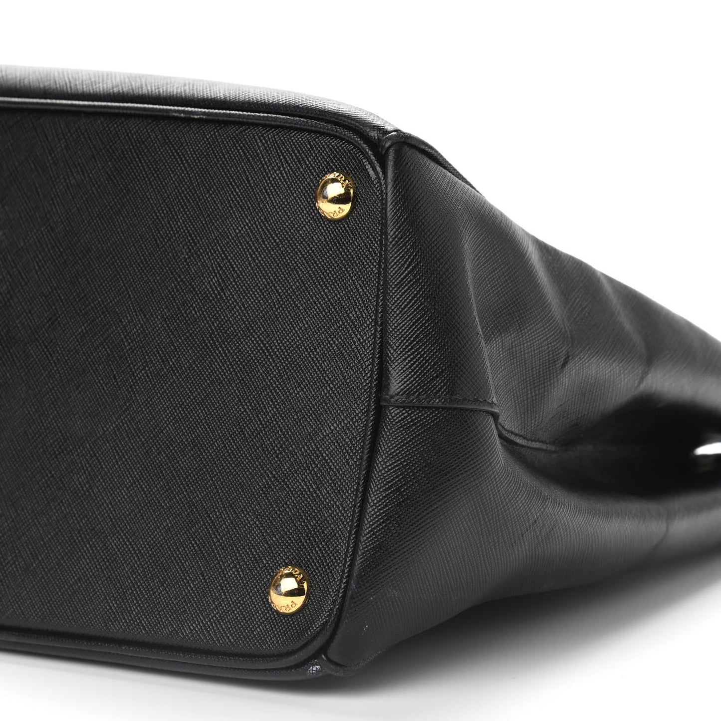 Saffiano Small Galleria Double Zip Tote Black