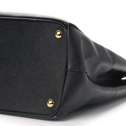 Prada Saffiano Small Galleria Double Zip Tote Black 7 of 16