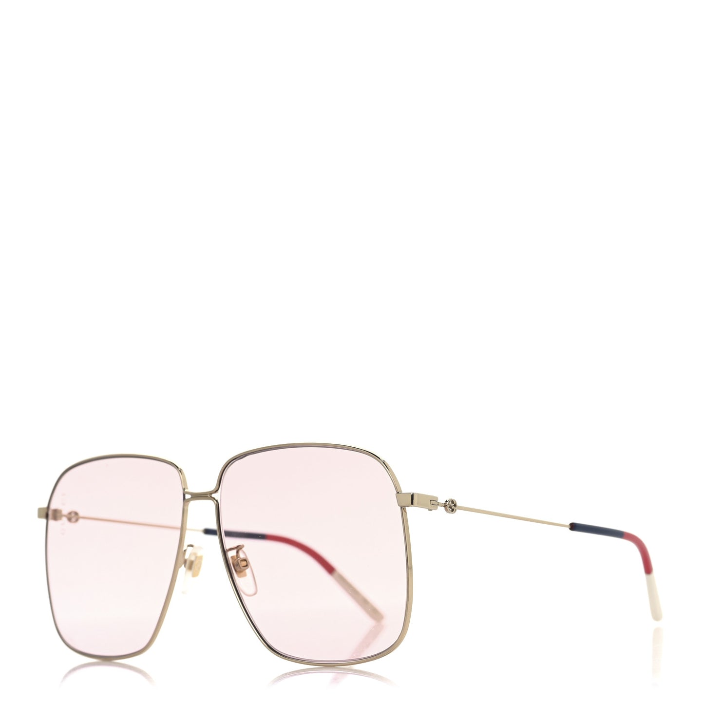 Rectangular Frame Interlocking G Sunglasses GG0394S Pink