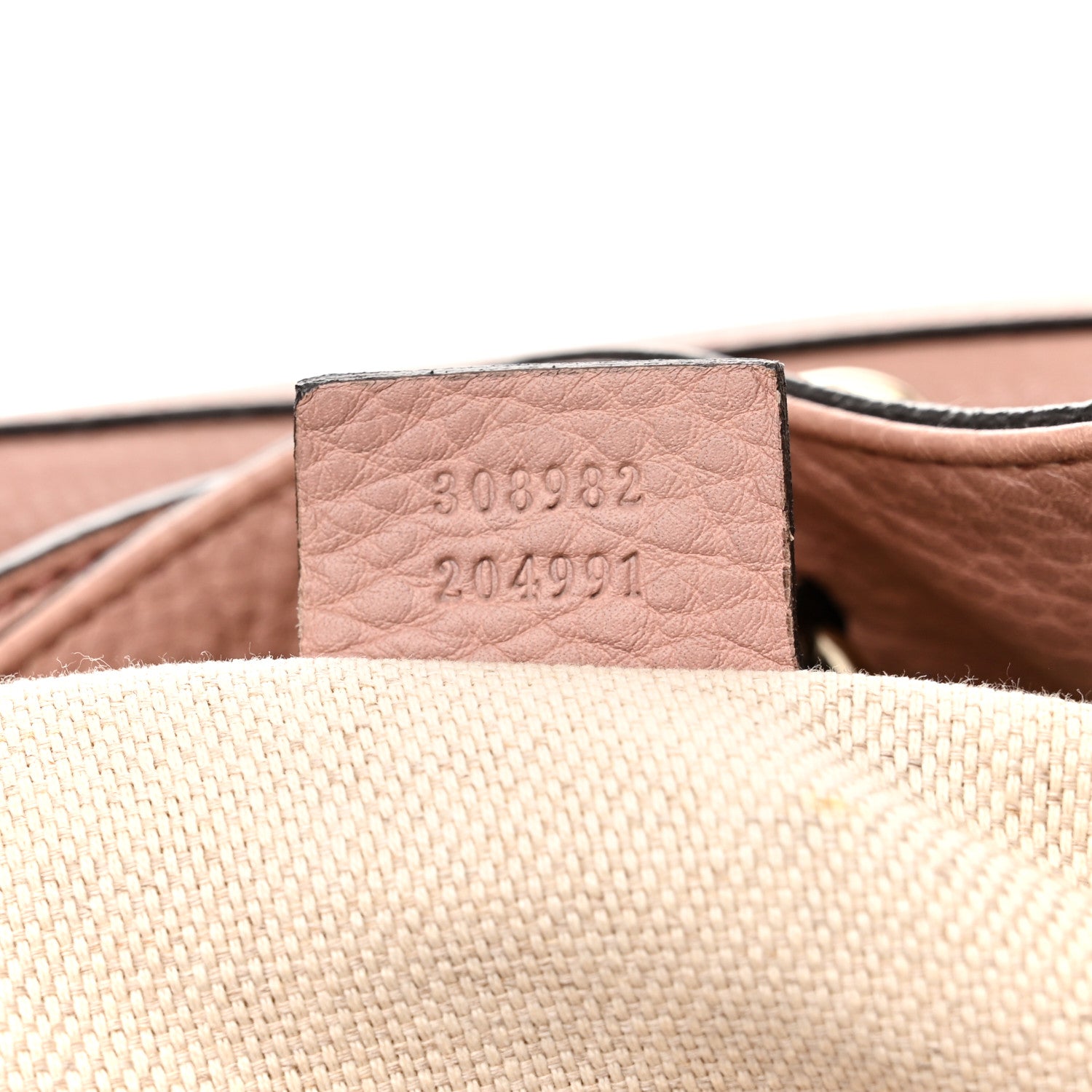 Gucci Pebbled Calfskin Medium Soho Chain Shoulder Bag Dark Cipria 7 of 14