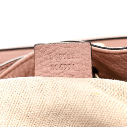Gucci Pebbled Calfskin Medium Soho Chain Shoulder Bag Dark Cipria 7 of 14
