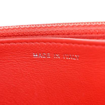 Chanel Caviar Chevron Quilted Wallet On Chain WOC Red 7 of 12