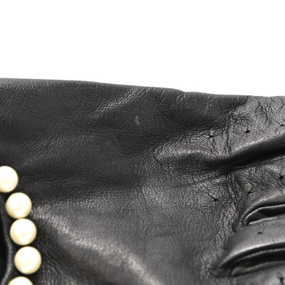 Gucci Nappa Pearl Gloves 8.5 L Black 4 of 4