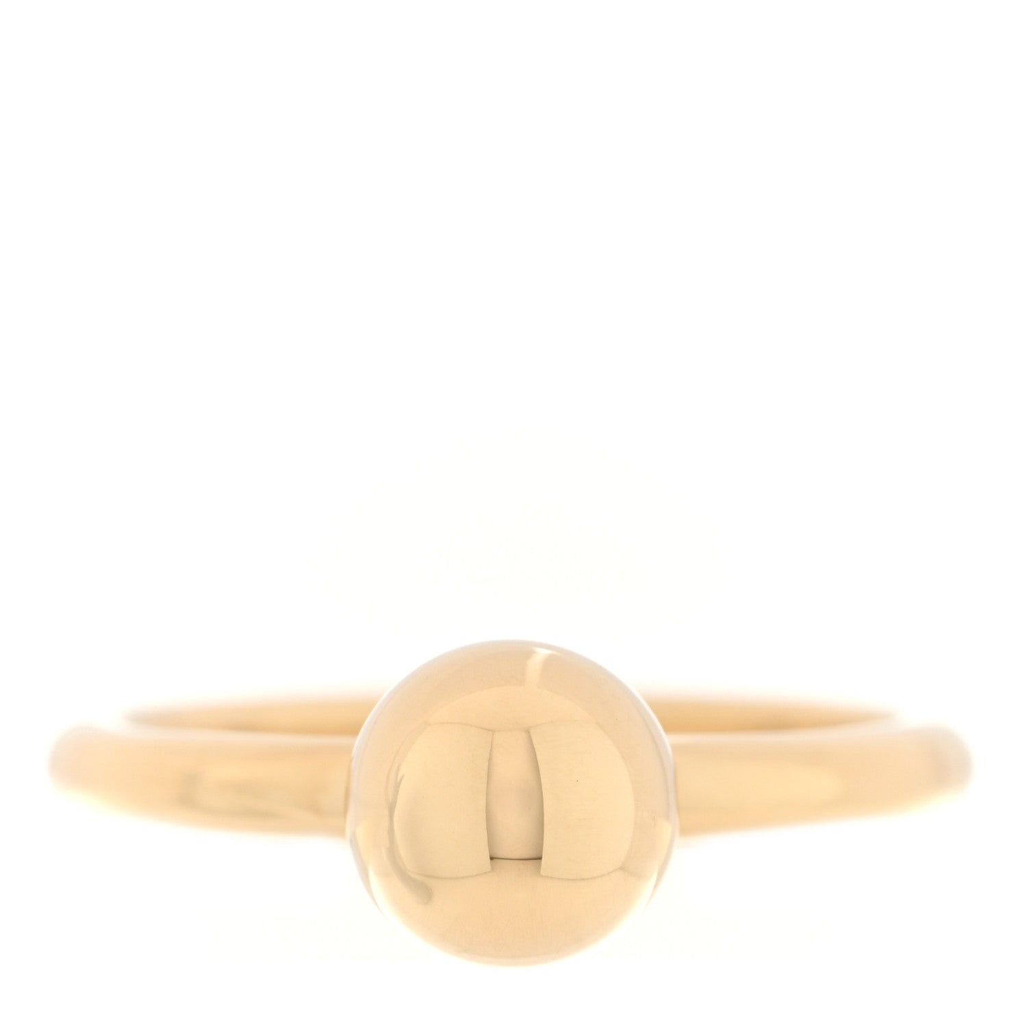 Tiffany 18K Yellow Gold 8mm Hardwear Ball Ring 57 8 1 of 5