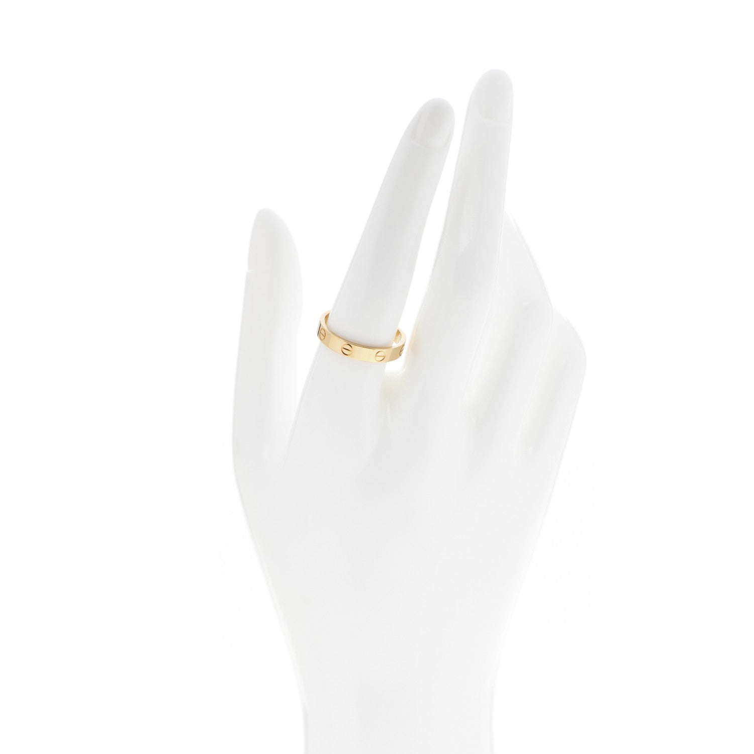 Cartier 18K Yellow Gold 3.5mm LOVE Wedding Band Ring 58 8.25 2 of 4