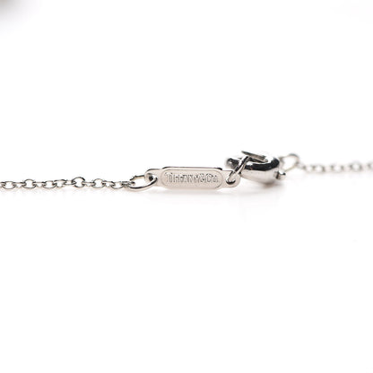 Tiffany Platinum Diamond .72ct Heart Pendant Necklace 5 of 6