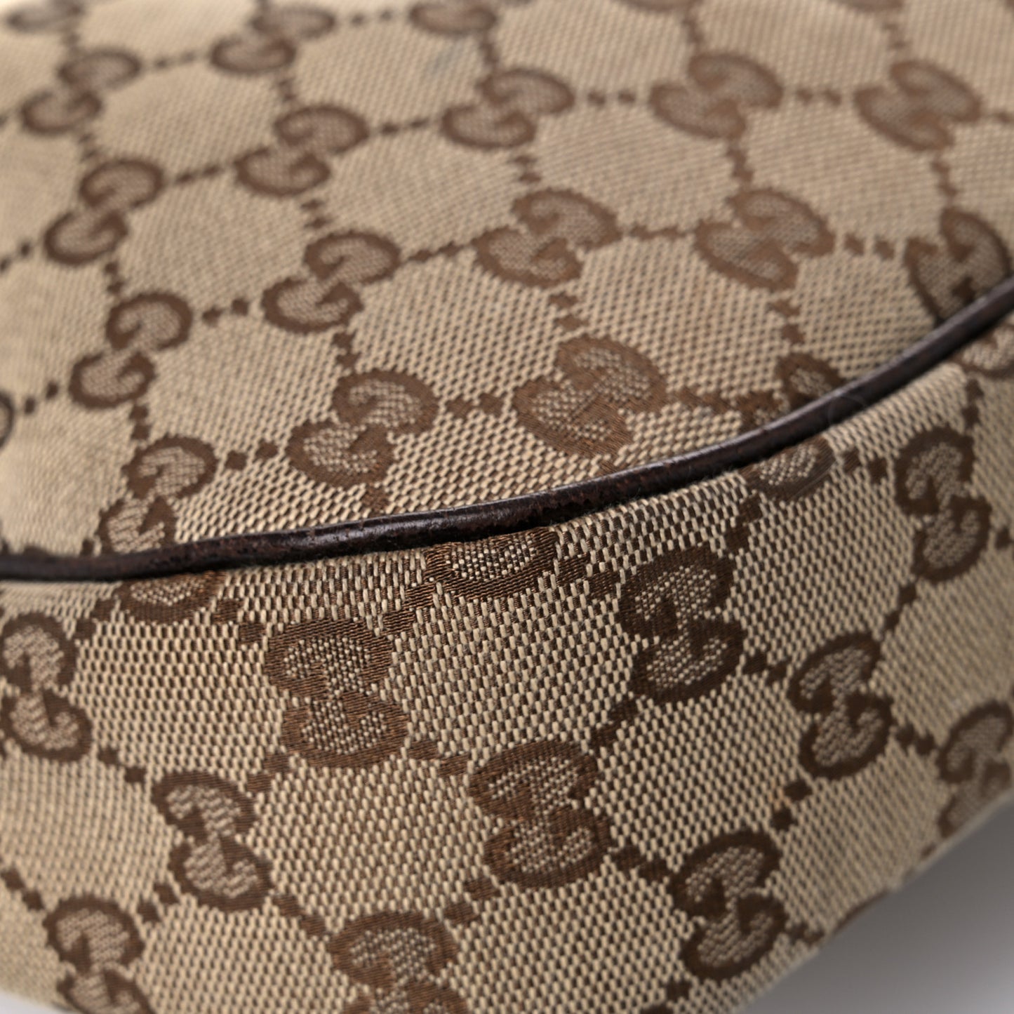 GG Monogram Medium Charmy Hobo Dark Brown