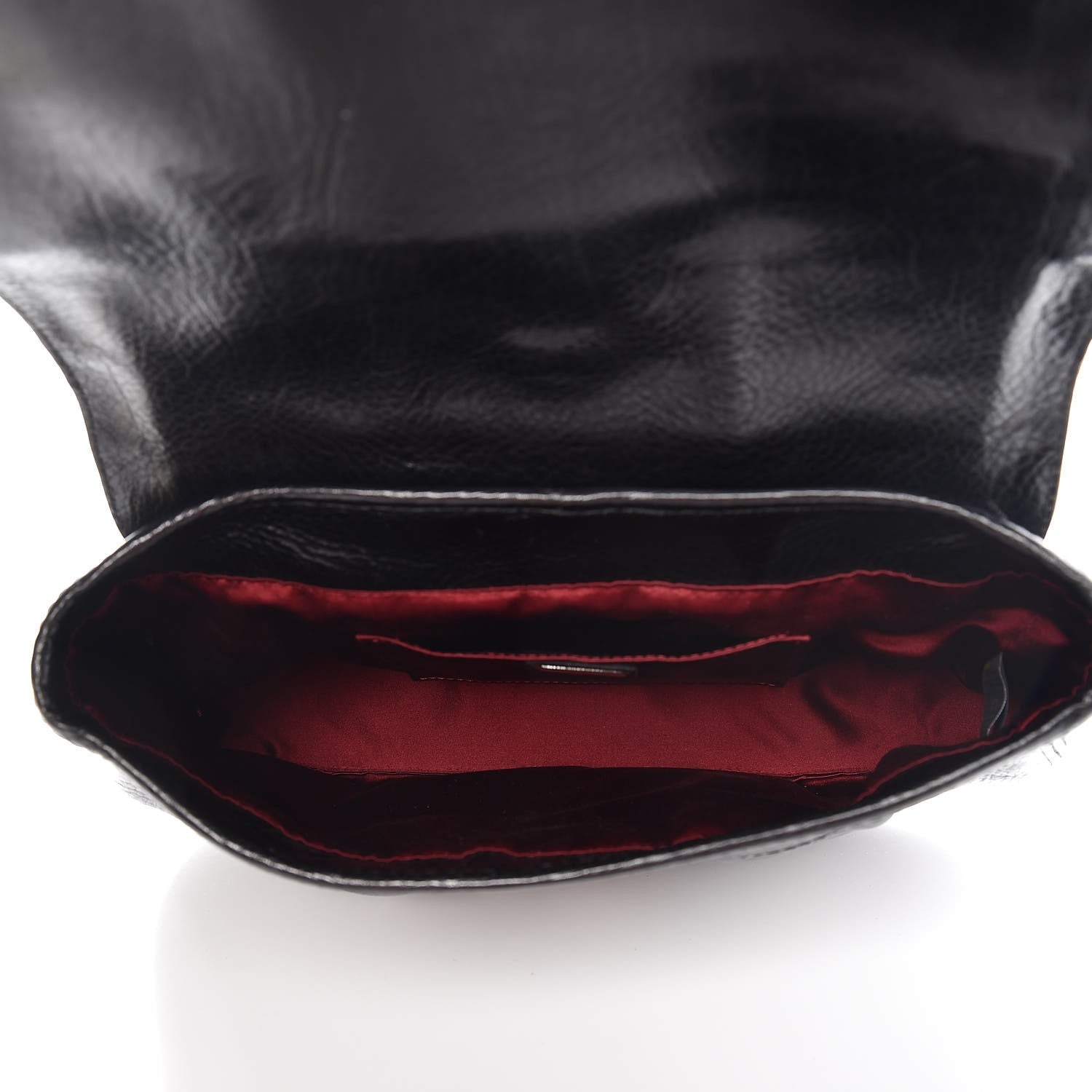 Fendi Calfskin Embellished B Bag Black 5 of 12