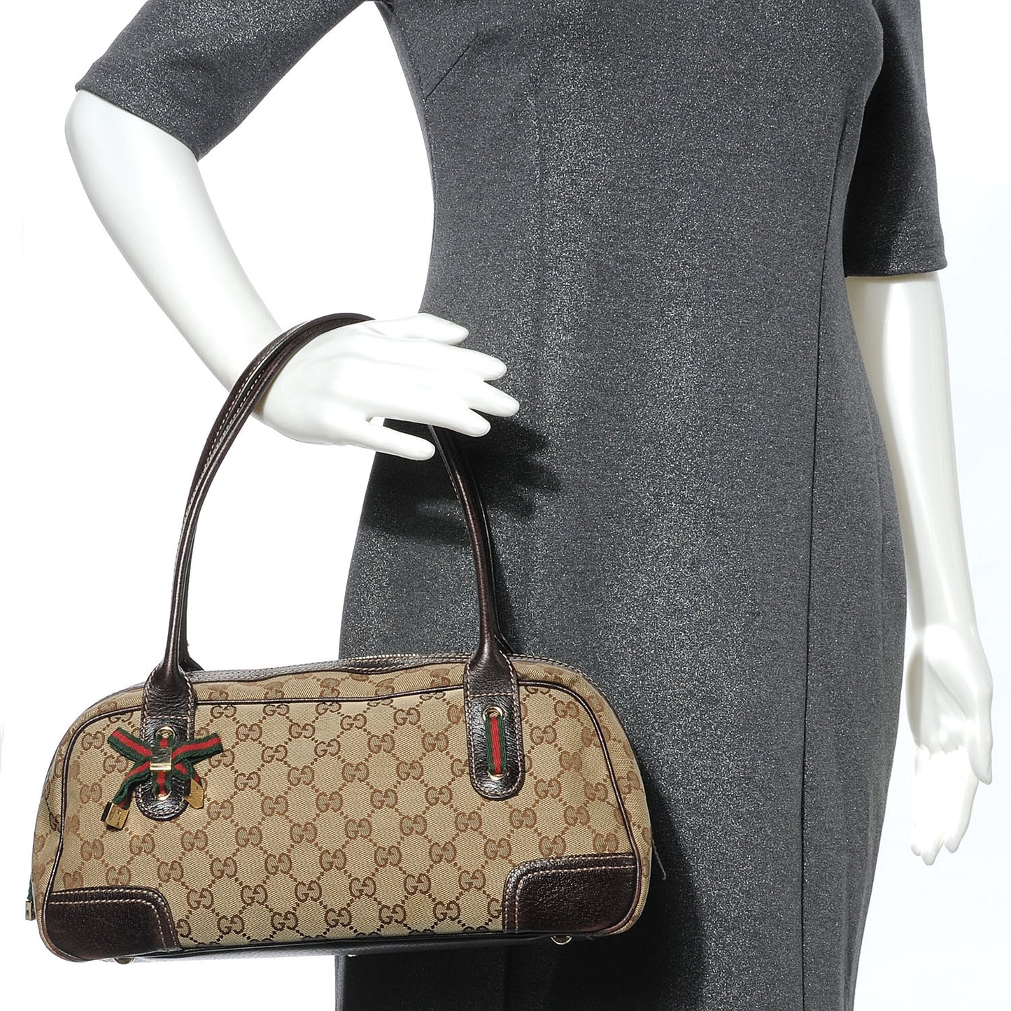 Monogram Small Princy Satchel Dark Brown