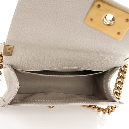 Chanel Caviar Quilted Small Boy Flap Light Grey 5 of 7