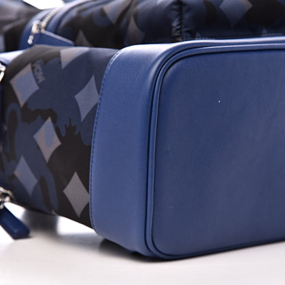 MCM Nylon Camo Dieter Medium Backpack Estate Blue 8 of 10