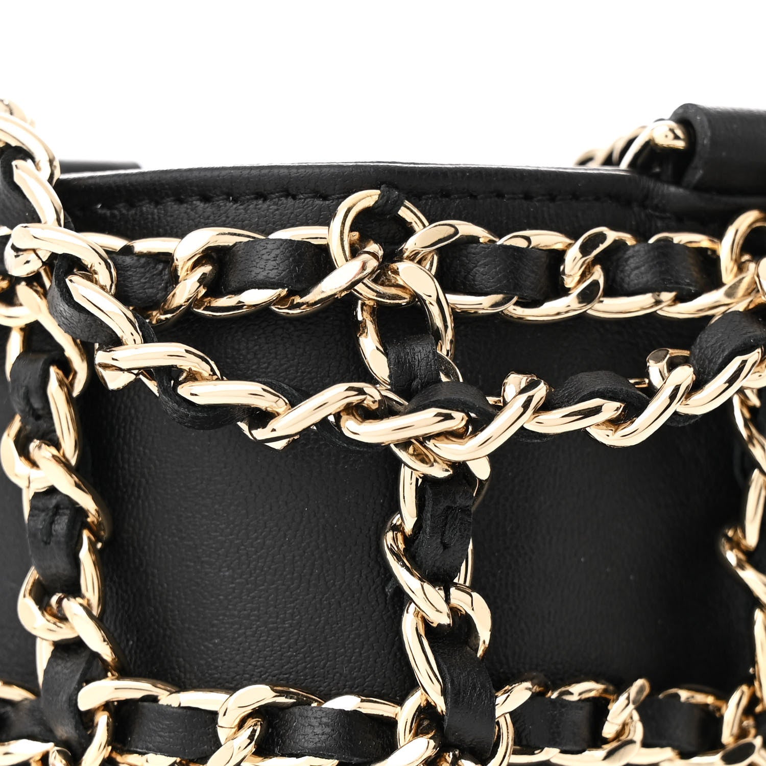 Chanel Lambskin Tech Me Out Clutch With Chain Black 9 of 12