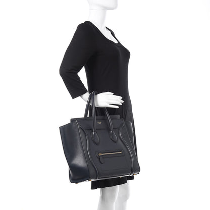 Celine Smooth Calfskin Mini Luggage Black 2 of 23