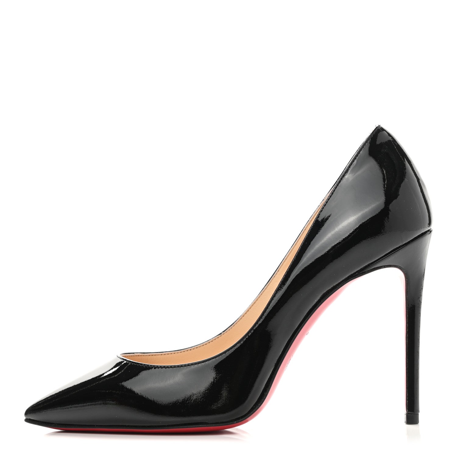 Christian Louboutin Patent Pigalle 100 Pumps 38 Black 1 of 8