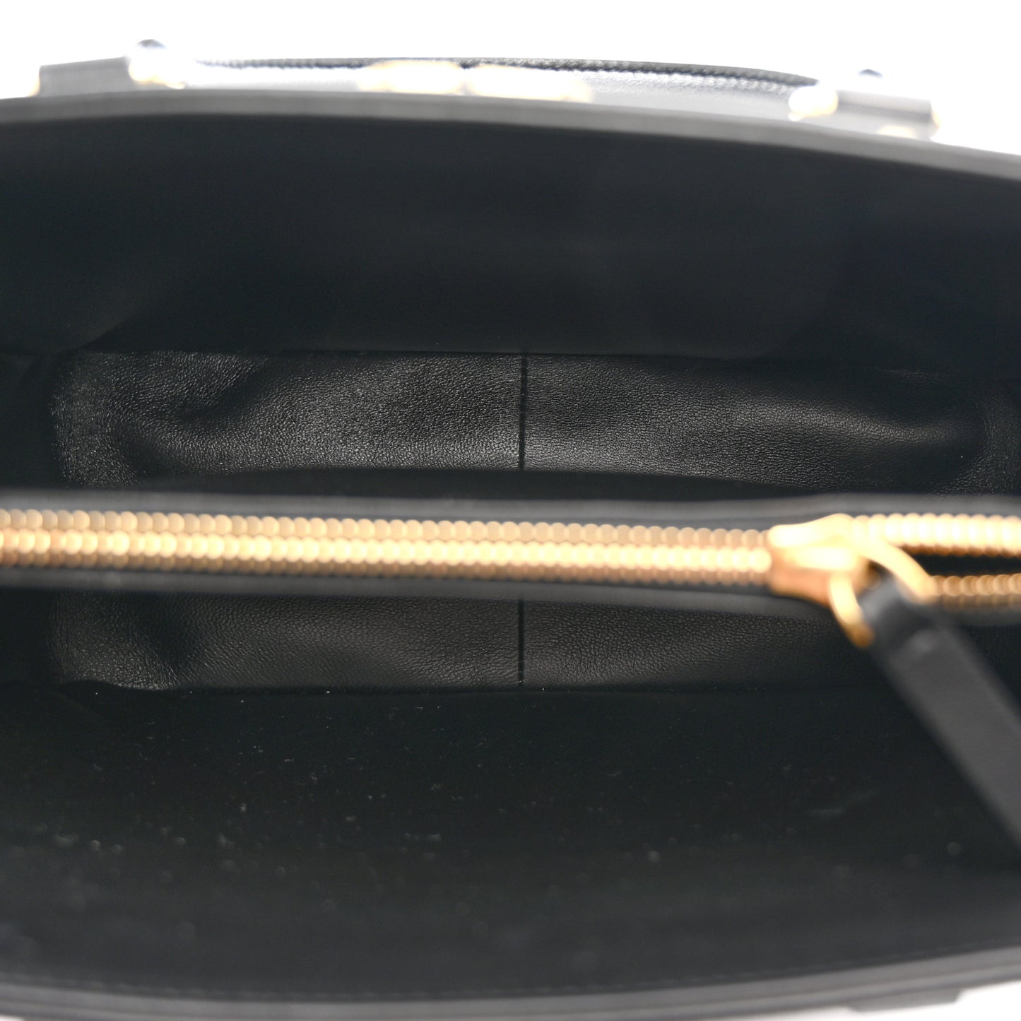 Calfskin Quilted Vlogo Small Top Handle Shoulder Bag Black