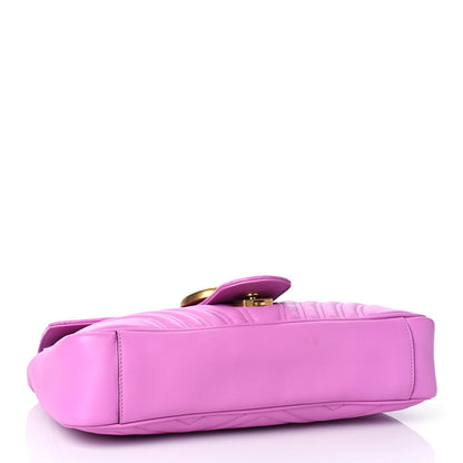 Gucci Calfskin Matelasse Medium GG Marmont Shoulder Bag Candy Mousse 4 of 9