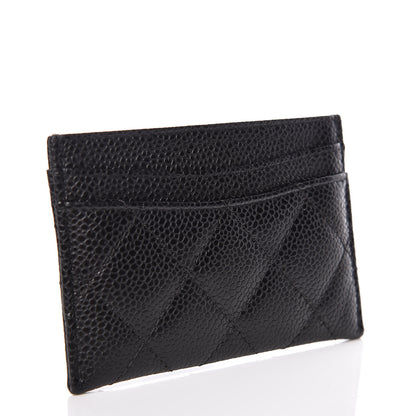 Chanel Caviar Quilted Card Holder Black 3 of 9