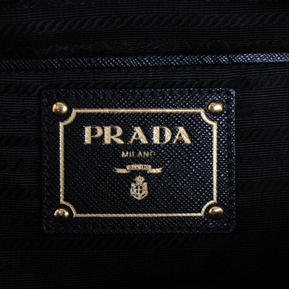 Prada Saffiano Lux Bauletto Black Cammeo 6 of 8