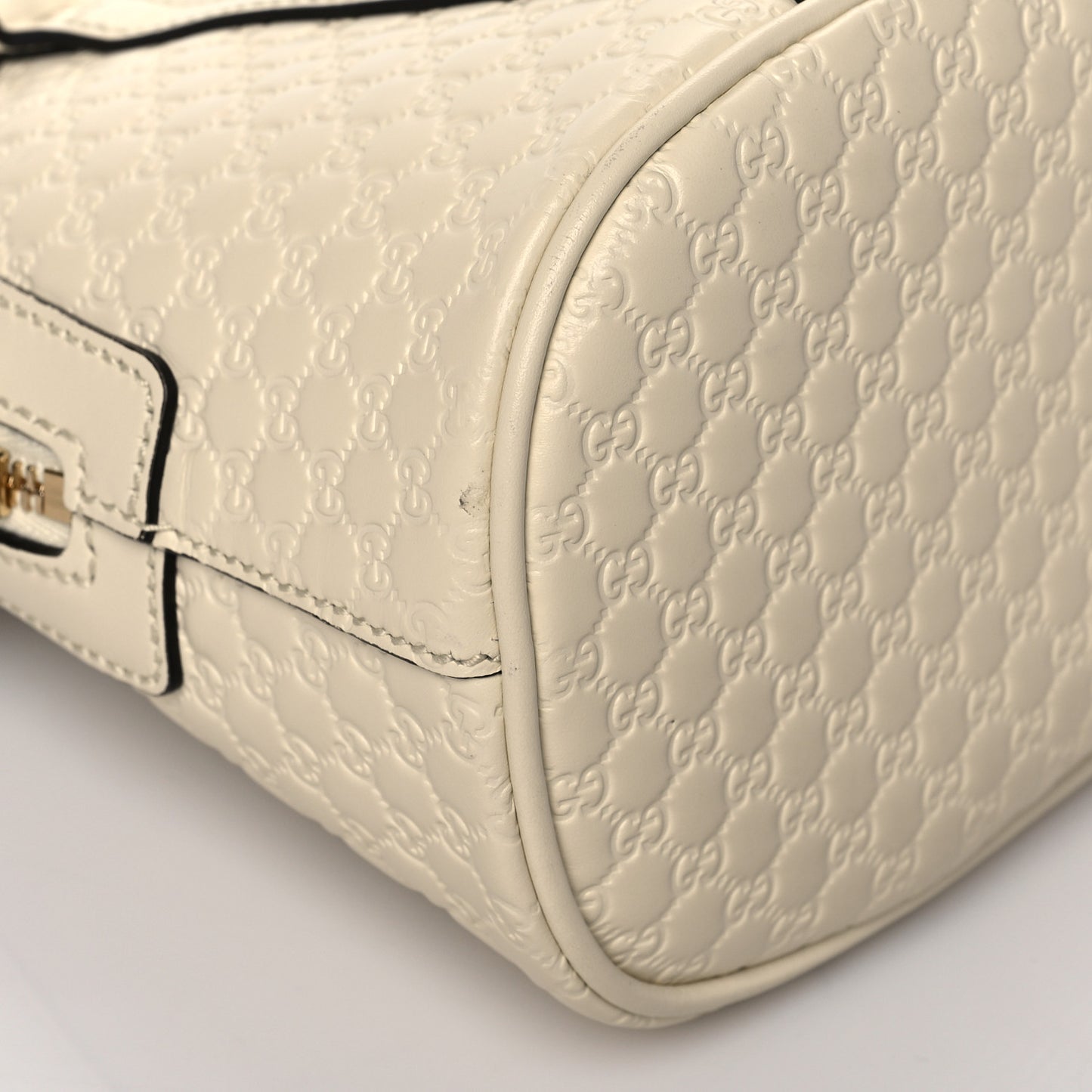 Soft Microguccissima Mini Dome Bag Ivoire