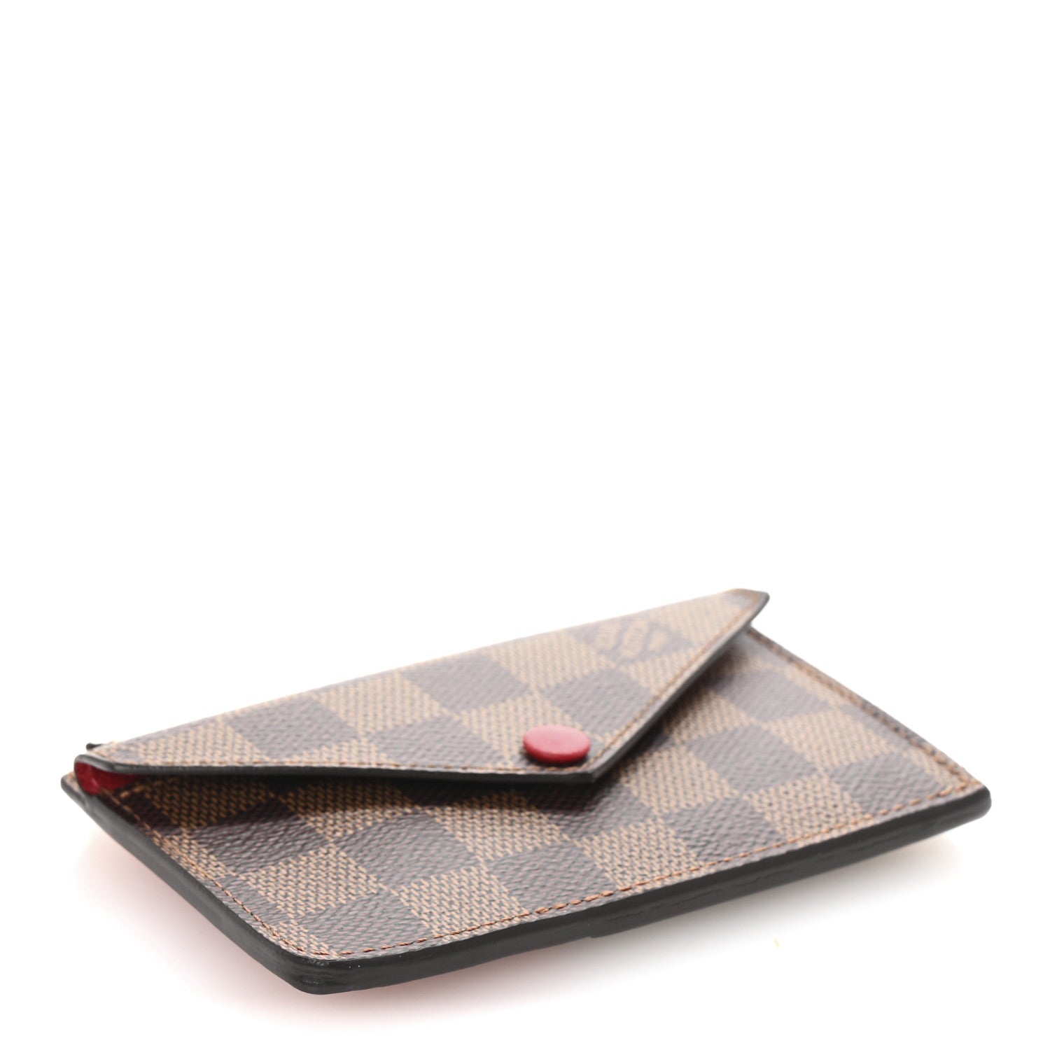 Louis Vuitton Damier Ebene Recto Verso Card Holder Red 4 of 7