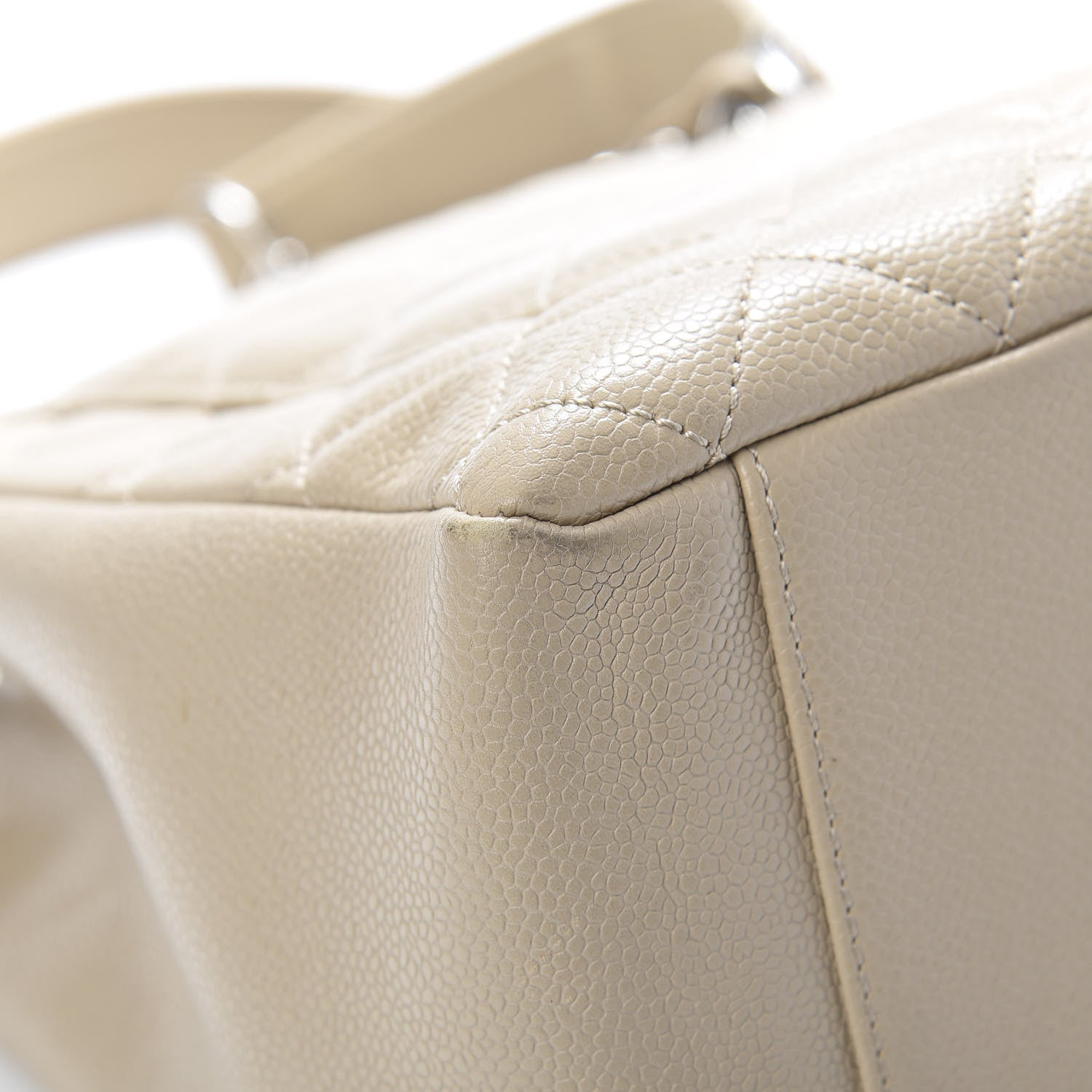 Chanel Caviar Quilted Grand Shopping Tote GST Beige Clair 11 of 12