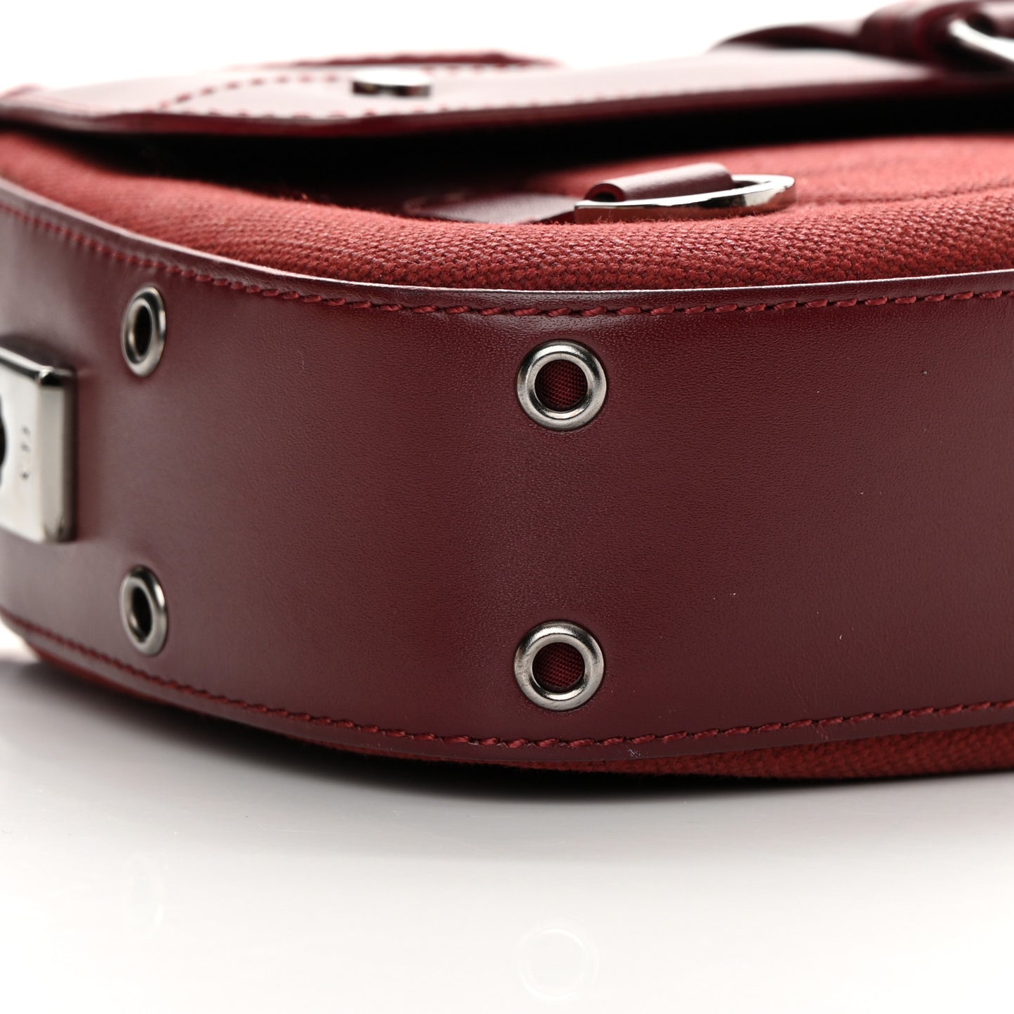 Canvas Calfskin Street Chic Columbus Ave Burgundy