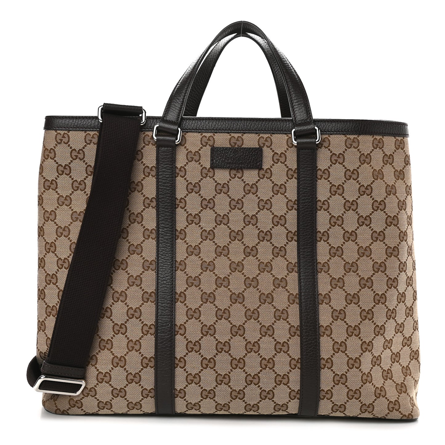 GG Monogram Large Joy Tote Bag Dark Brown