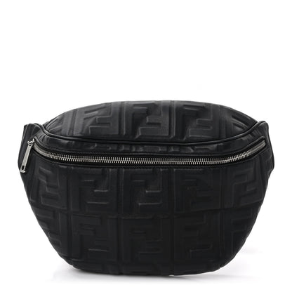 Fendi Nappa FF 1974 Embossed Belt Bag Black 1 of 8