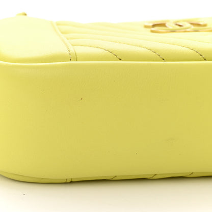 Chanel Calfskin Quilted Daily Chevron Camera Case Light Green 13 of 13