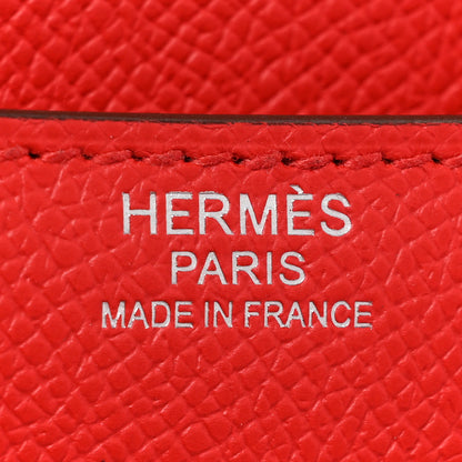 Hermes Epsom Enamel Constance 24 Rouge De Coeur Rubis 7 of 18