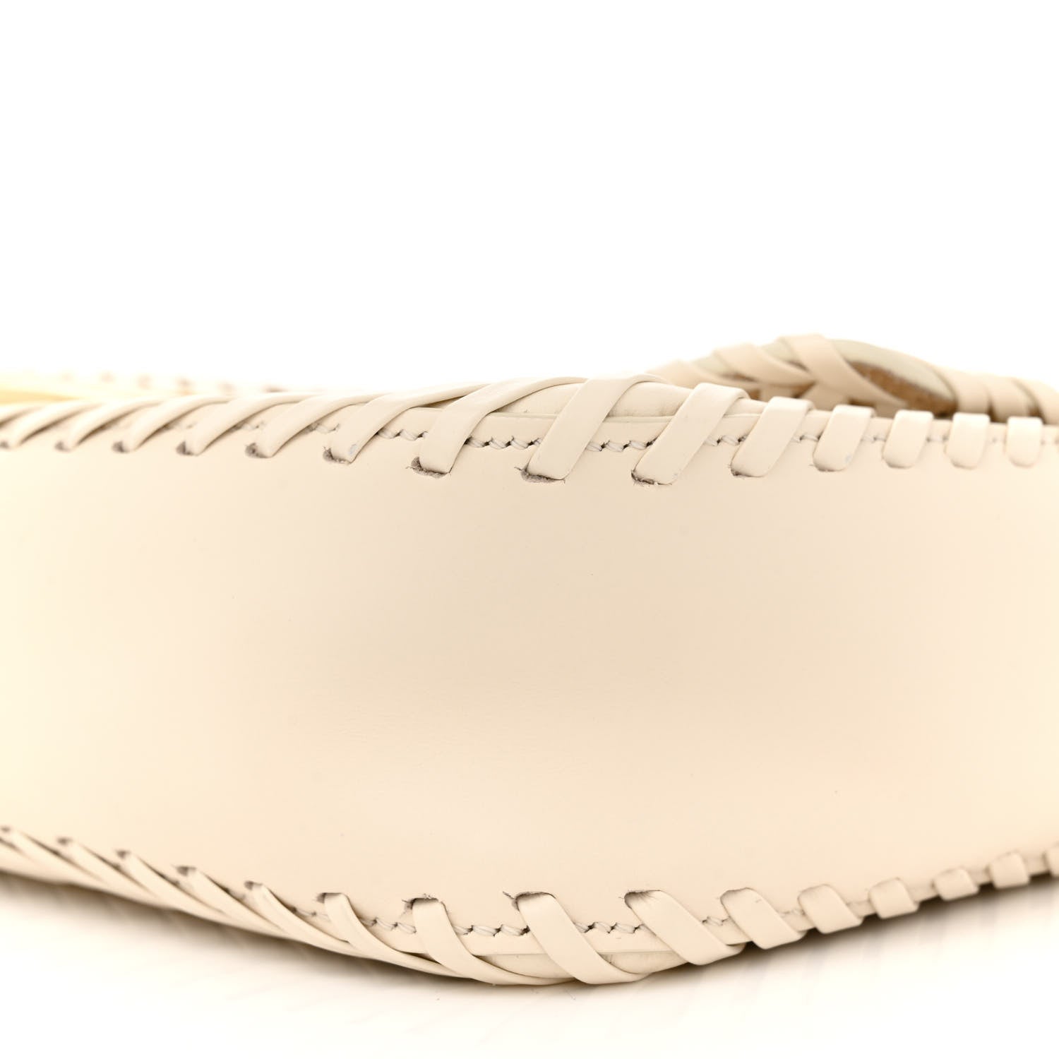 Fendi Vitello King Ceylon Woven Baguette White Ice 10 of 11