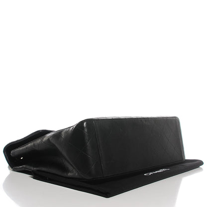 Chanel Lambskin Quilted XL Jumbo Flap Black 3 of 10