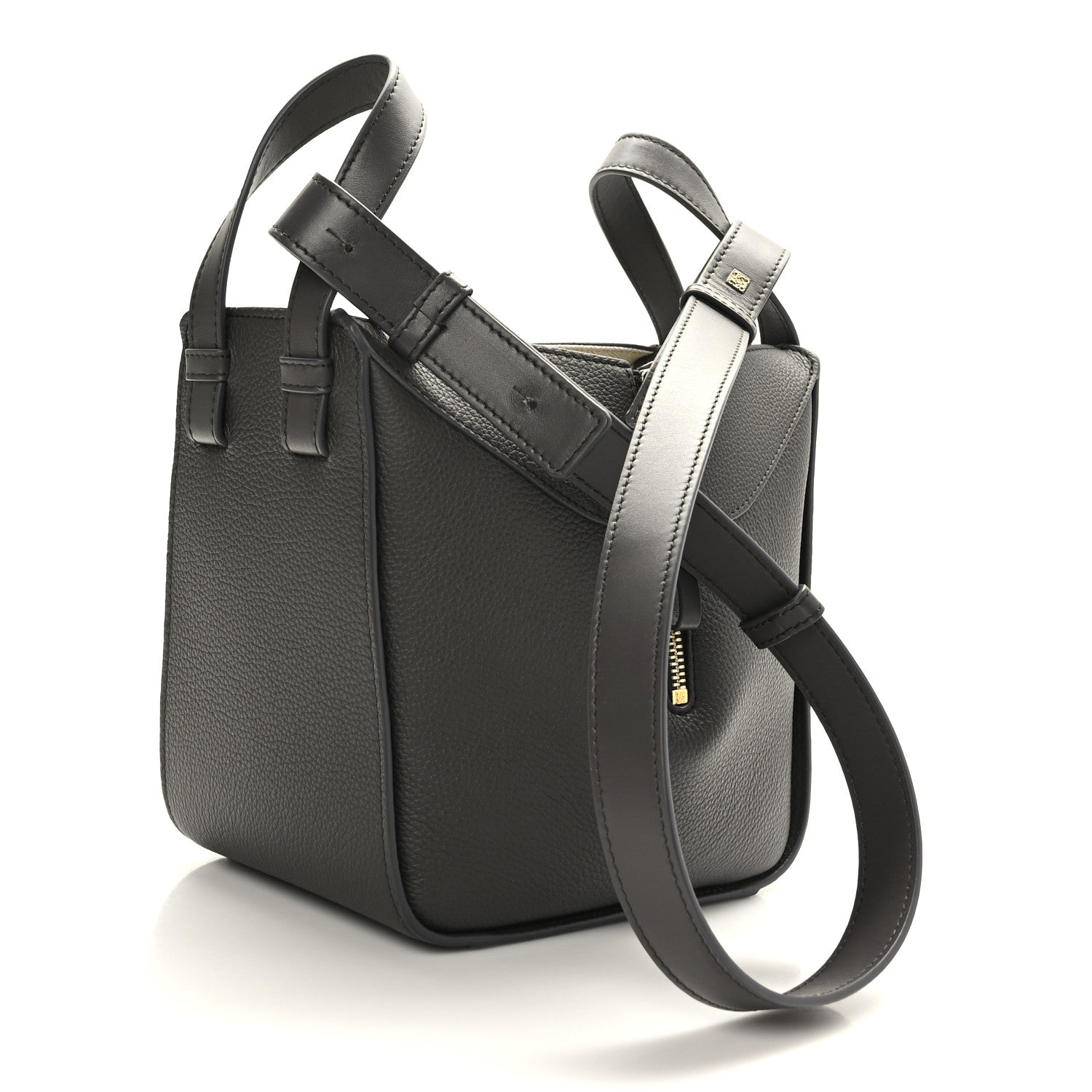 Loewe Soft Grained Calfskin Compact Hammock Shoulder Bag Grey 3 of 10