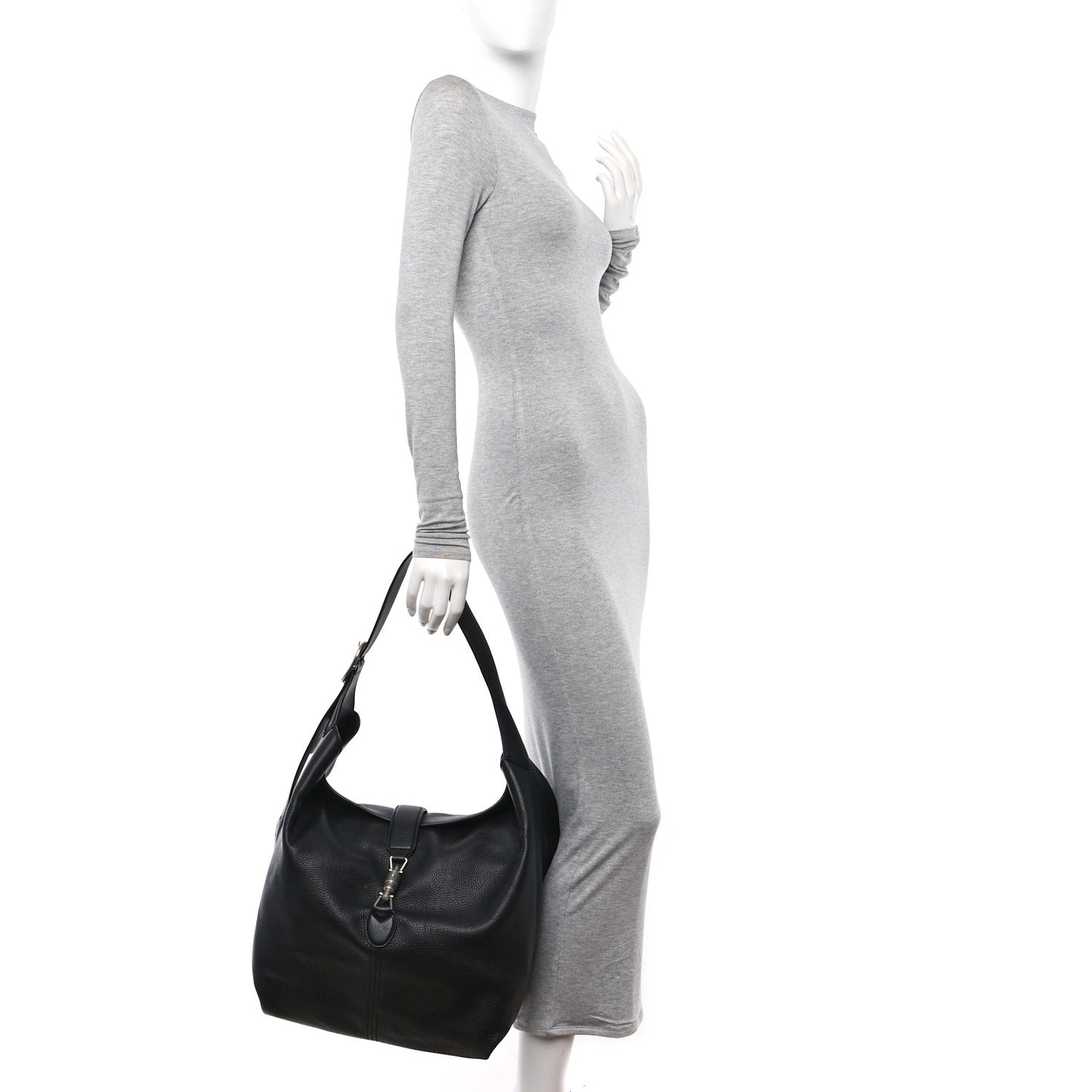 Amour Grane Calfskin Medium Jackie 1961 Crossbody Bag Black