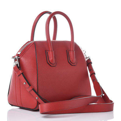 Givenchy Sugar Goatskin Mini Antigona Bright Red 3 of 10