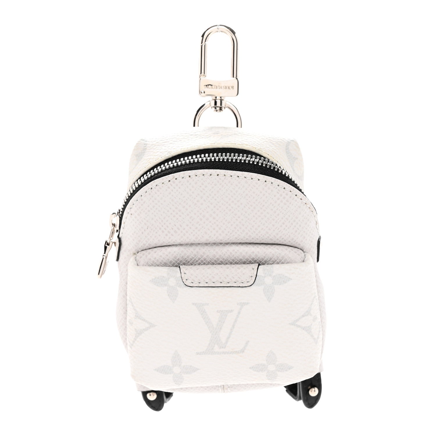 Louis Vuitton Taiga Monogram Backpack Bag Charm Antartica 1 of 4