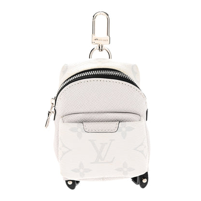 Louis Vuitton Taiga Monogram Backpack Bag Charm Antartica 1 of 4