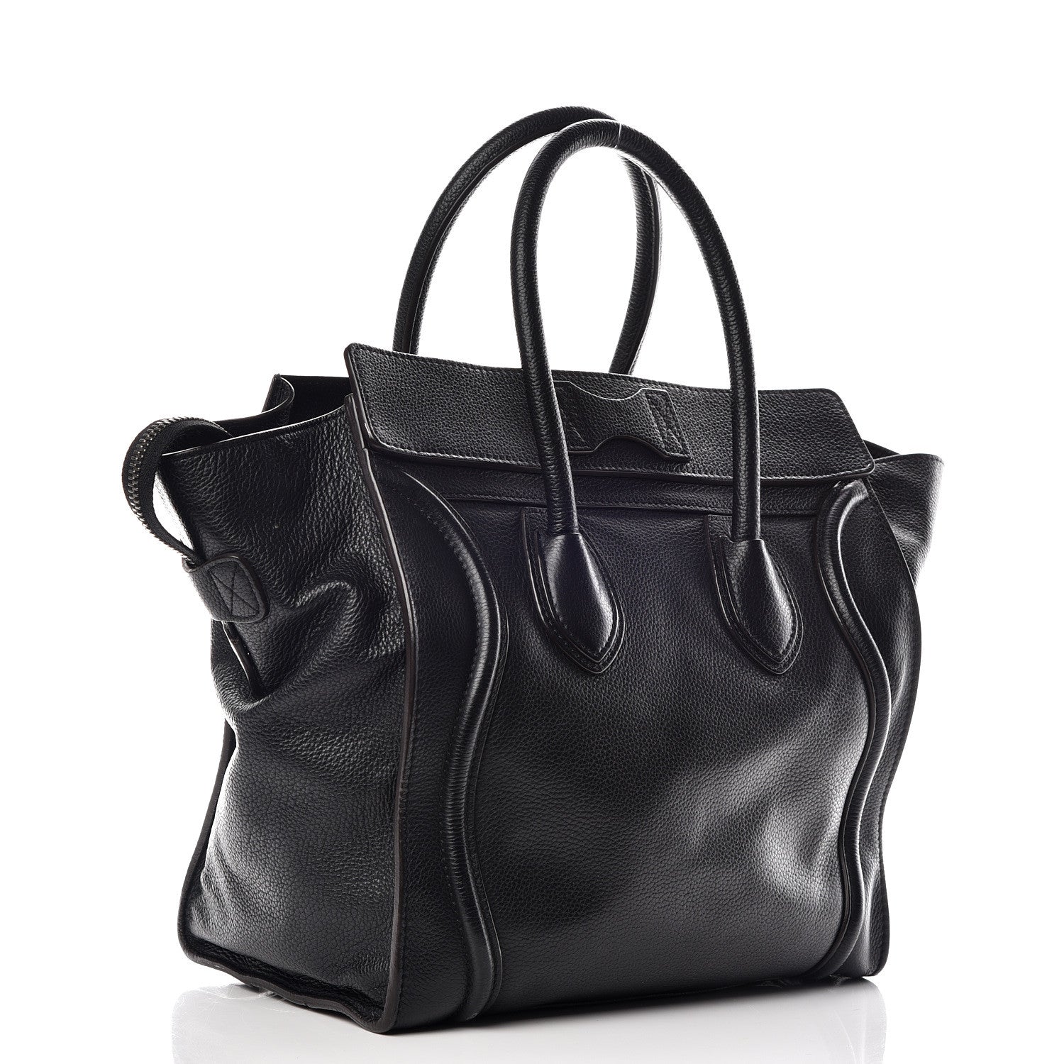 Celine Drummed Calfskin Mini Luggage Black 3 of 18