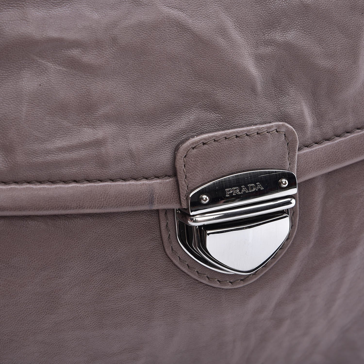 Prada Nappa Oversized Clutch Marmo 9 of 10